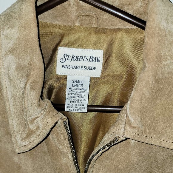 St Johns Bay * Washable Suede * Small * Full Zipper * Braid Detail * 2 Pockets * - Picture 10 of 10